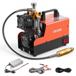 PCP õhukompressor 310,3 bar, 250 W, DC12V/AC230V, kaasaskantav