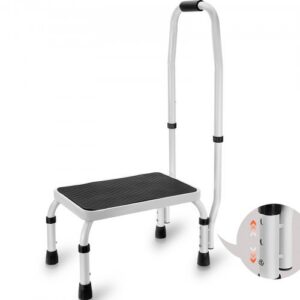 Laiptelis namams, 1 pakopa, iki 150 kg, WK2071B, plieninis, reguliuojamas aukštis