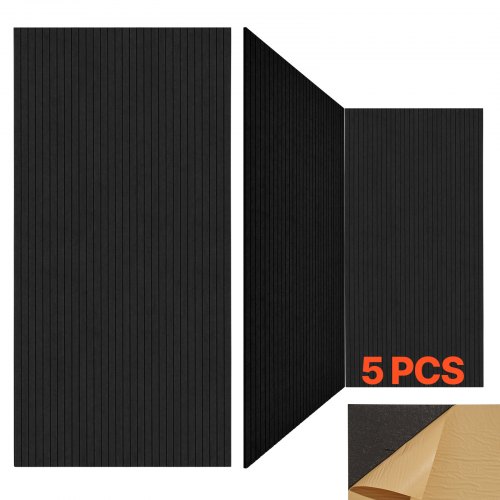 5 gab. pašlīmējošu akustisko paneļu komplekts, 1200 x 600 x 10 mm, melns