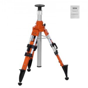 Lāzera līmeņa statīva pamatne, 5/8 collas-11 vītne, 690-1720 mm augstuma regulēšana