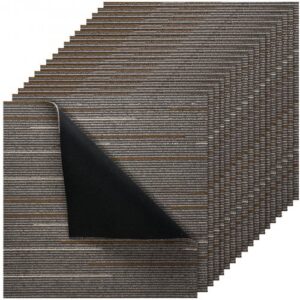 24-osalised korduvkasutatavad vaibaplaadid 610 x 610 mm, tumepruun