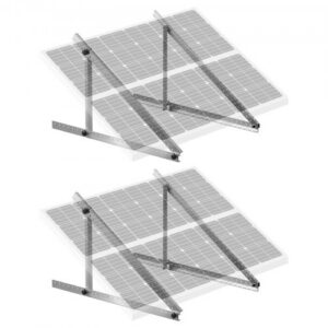 2 komplekti päikesepaneeli paigaldusklambreid, 1140 mm, reguleeritav kalle 0 kuni 90°
