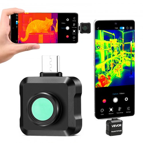 Termovizorius telefonui su Android, 320 x 240 TISR, 25 Hz, 160 x 120 IR, -20 °C iki 550 °C