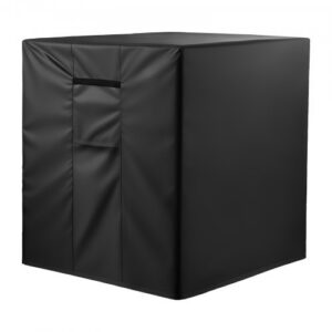 Õhukonditsioneeri kate 762 x 762 x 810 mm, kolmekihiline veekindel polüester, must