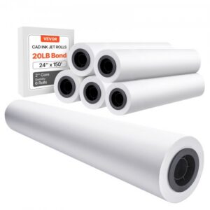 Laiapaber 610 mm x 45,7 m plotterile, 6 rulli, CAD-kandepaber, 50,8 mm südamik, 80 g/m²