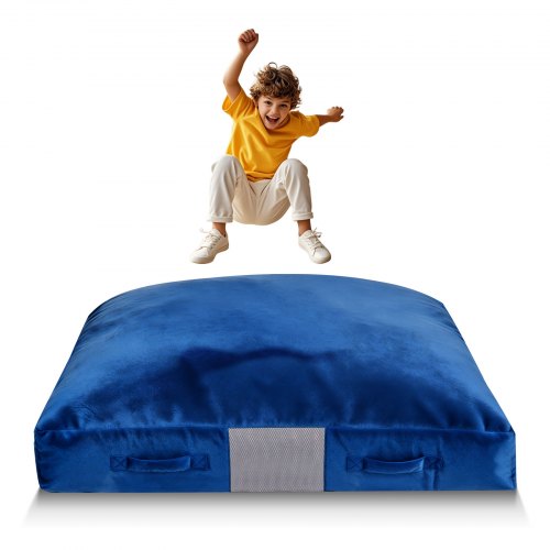 Crash pad vaikams, 1500 x 1500 mm, su putų blokais ir plaunamu užvalkalu