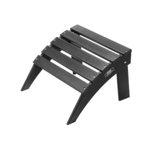 Aedrondaki ottoman, kokkupandav HDPE, 475 x 500 x 330 mm, must