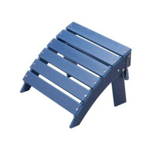 Adirondacki jalatugi, kokkupandav HDPE plastist, sinine