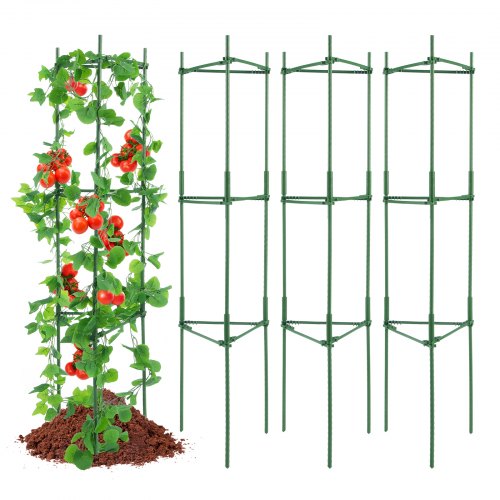 4-osaline tomatitaimede tugiraam, 160 cm, rohelised