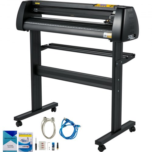 Vinilo pjaustyklė-ploteris 34" su SignMaster programine įranga ir stovu, 870 mm