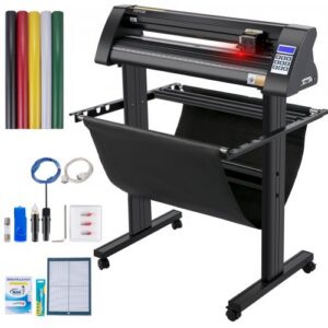 Vinüüllõikur, 870 mm, LED-ekraaniga plotterlõikur, poolautomaatne, optilise silmaga, koos alusega