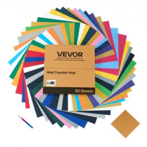 Šiluminio perkėlimo vinilas, 50 vnt., 304,8 x 304,8 mm, mišrios spalvos