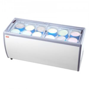 Komercinė ledų šaldiklio vitrina RI-560DC, 567 l, balta