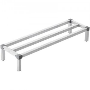 Alumiiniumist dunnage-riiul, 1219,2 x 355,6 mm, 203,2 mm maast, 454 kg kandevõime, keevitatud hoiuriiul
