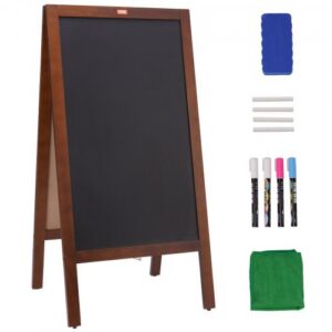 A formos kreidinė lenta TSB-2040, dvipusė, ruda, 51 x 102 cm