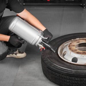 Renkaan reunapainelaite XJC-027, 6 l, hopea
