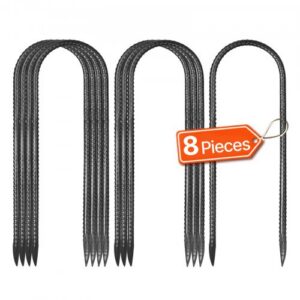 Armatuurvaiad , U-kujulised, 8 tk, mustad, 30 x 9,8 cm