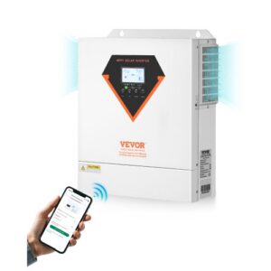3500 W hübriidne päikeseinverter, 24 V alalisvoolust 220/230 V vahelduvvooluks, 100 A MPPT laadimiskontrolleriga