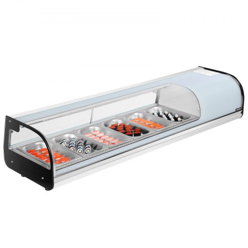 Sushi vitrininis šaldytuvas GN-62L, 62 l, 6 indų, 151 x 43 x 29 cm