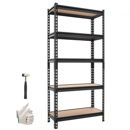 5 līmeņu regulējams uzglabāšanas plaukts, 907,2 kg kravnesība, 720 mm x 309 mm x 1520 mm