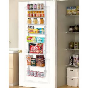 Durvju piekaramais pieliekamā organizators, 8 līmeņi, balts