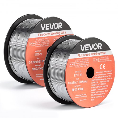 MIG suvirinimo viela E71T-11, 0,9 mm, 0,45 kg, 2 ritiniai