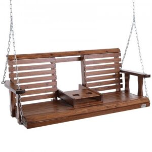 Puidust veranda kiik 152 cm, pruun