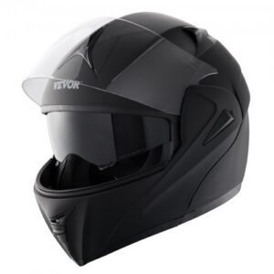 Motociklo šalmas su Bluetooth ryšiu, keičiamu lęšiu, ABS, dydis L, modelis MD-808