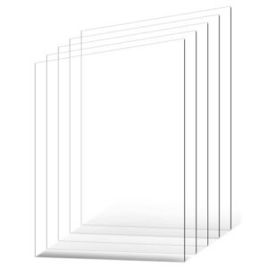 PET / pleksiklaasist lehed, 5 tk plastiklehtede komplekt, 610 x 914 mm, 1 mm paksune