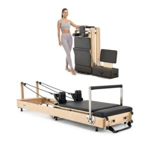 Klapitav pilatese reformer, puidust treeningmasin koju või stuudiosse, kuni 181 kg