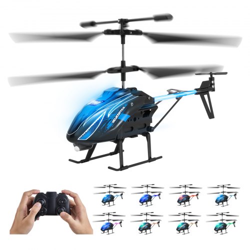 RC sraigtasparnis, 2,4 GHz, 3,5 kanalo, 16 min skrydžio laikas, su aukščio palaikymu ir LED šviesomis