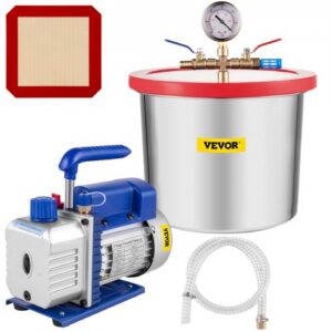 7,6 l / 7,6 l vaakumkambri komplekt silikooni ja epoksiidi õhutustamiseks, 6,8 m³/h 113 l/min, 1/3 hj vaakumpump