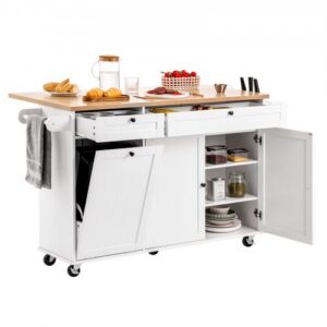 Köögisaar ratastel, 153 cm, MDF-plaat, YS252253ss