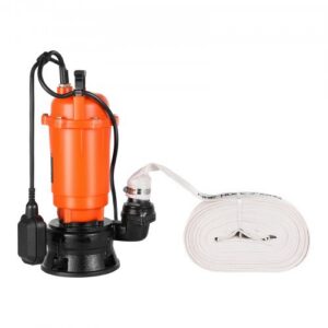1500 W panardinamasis šiukšlių siurblys, 21 000 l/h, ketaus, su automatiniu plūdinio jungikliu