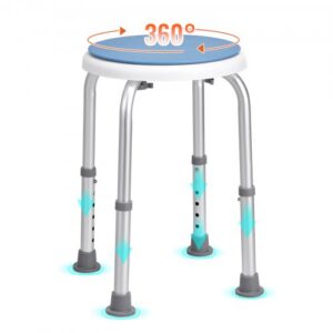 Duškrēsls ar 360° grozāmu sēdekli un regulējamu augstumu, 136,1 kg, modelis 103C