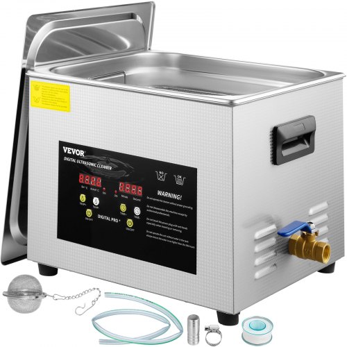 15 l täiustatud ultrahelipuhasti, 600 W küttega, 360 W ultraheliga, MH-080G