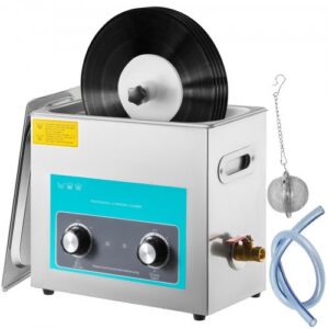 Ultraheli vinüülplaatide puhasti 6 l, 40 kHz, 220 V, 8 plaadile