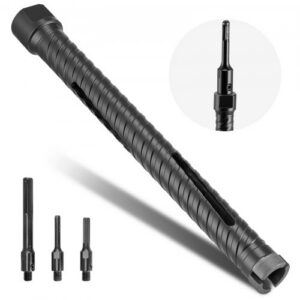 25 mm südamikpuur, M16 sisekeere, 241 mm puurimissügavus, 3 adapteriga, juhtpuuri ja kuuskantvõtmega