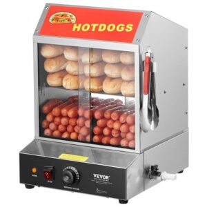 Hot dogi auruti, 27 l, kahe tasandiga, roostevabast terasest