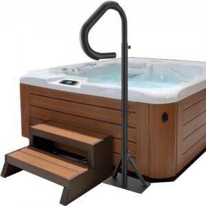 Basseini käsipuu H10263-63, reguleeritav 122,92–160 cm, mattmust