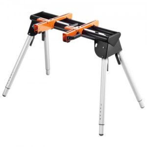 Salokzāģa statīvs, salokāms tērauda statīvs ar 149,7 kg kravnesību, regulējams augstums 73,9-83,6 cm
