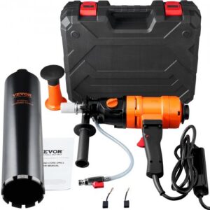 Kaasaskantav teemantpuur masin betooni puurimiseks, 10,2 cm otsik, 1500 W
