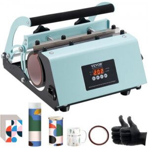 Tumbleri kuumpressmasin 311,8–850,5 g, kruusipress sublimatsioonitumbleritele, roheline