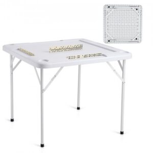 Mahjongi laud, neljakohaline kokkupandav lauamängulaud, 4 topsihoidja ja 4 žetoonialusega