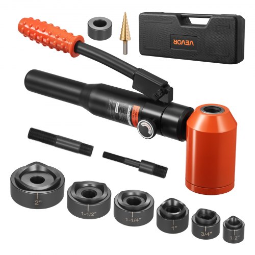 Hidraulinis skylių išmušimo rinkinys TPA-10, 98,07 kN, 6 štampų rinkiniai, 12,7-50,8 mm
