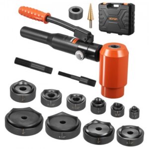 Hidraulinis skylių išmušimo rinkinys TPA-15, 147,1 kN, 10 matricų, 12,7-101,6 mm