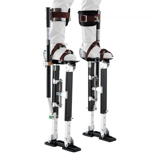 Reģipšu staigājamie balsti, regulējami alumīnija krāsotāja balsti 485-790 mm, 103 kg, melni