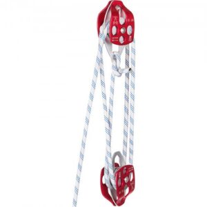 Divu skriemeļu bloks un trīse 12 mm, 46 m, dubultais skriemelis