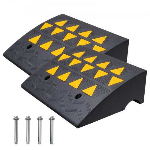 Gumijas apmales rampas, 2 gab., 15,2 cm augstums, 15 t kravnesība, piebraukšanas rampas