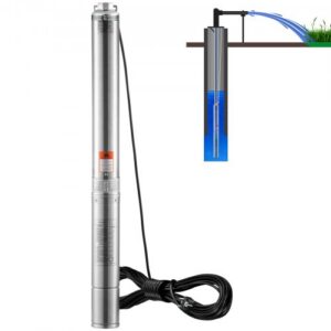 Sügavpuurkaevu sukelpump, 2 hj / 1500 W, 230 V / 50 Hz, 9,8 m³/h, 108 m, 9,1 m kaabel